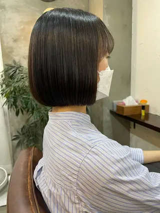 ショート 顔まわりレイヤー/ bob及川亜沙美のヘアスタイル