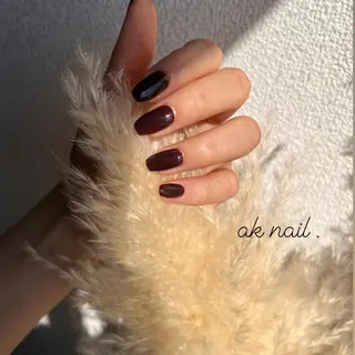 ミディアム ネイル ak nail .のネイルデザイン
