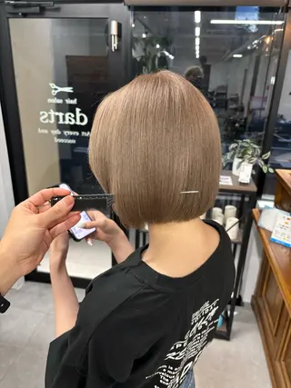 ショート カラー darts所属・マツダ レンのヘアスタイル