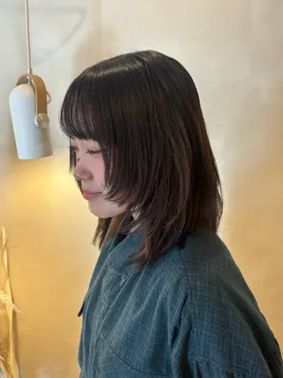 ミディアム シンバヒナノ/パーマ レイヤーカット/ボブのヘアスタイル