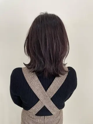 ミディアム カラー 髪質改善/縮毛矯正 /青山　早希🐾のヘアスタイル