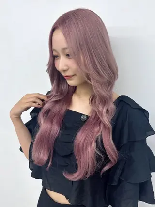 ロング カラー エクステ/透明感 韓国ヘア/KENTAのヘアスタイル