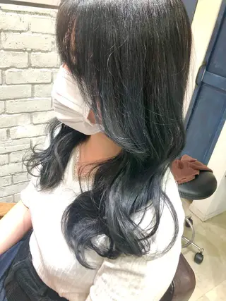 セミロング 🌈外国風ハイライト こうたろうのヘアスタイル