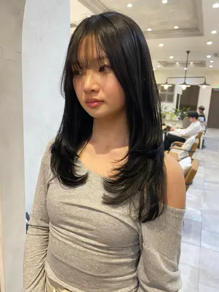 セミロング La Bonheur hair  grace 門前仲町店【ラボヌール ヘア グレース】所属・レイヤーカット/ 杉本篤史のヘアスタイル
