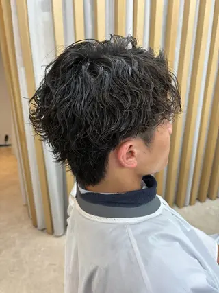 ショート パーマ メンズ k.e.y銀座店所属・安藤幹人 メンズカット/パーマのヘアスタイル