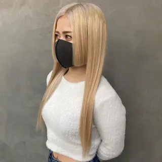 ロング CS made by SHACHU栄店所属・❤️‍🔥シールエク ＋カラー京❤️‍🔥のヘアスタイル