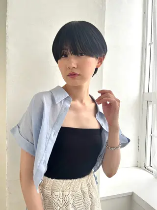 ショート 上品な暖色/丸みボブ Chie🪷のヘアスタイル