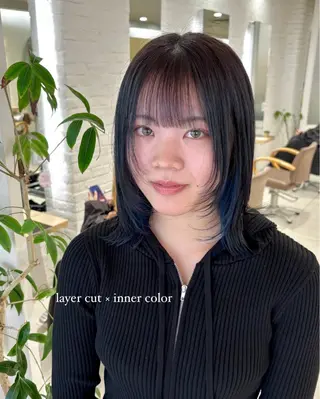 ミディアム 森田さち /金山/ハイトーンのヘアスタイル