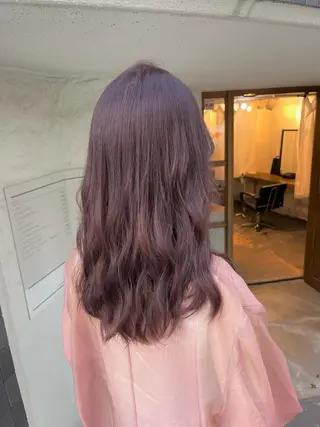 セミロング カラー FUJINO RYOのヘアスタイル