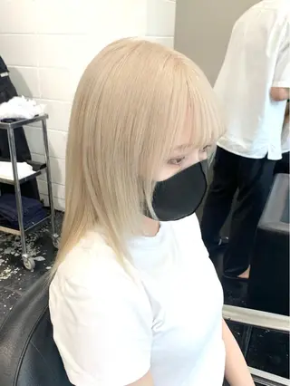 ミディアム カラー ヘアアレンジ HARU//原宿🤍 リピート率NO.1のヘアスタイル