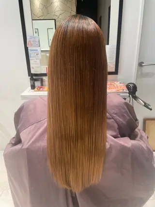 ロング パーマ k-twoたき✨艶感 カラー/美髪矯正のヘアスタイル