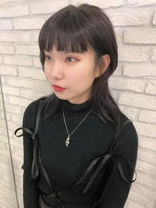 ミディアム カラー HAUS 片山みほのヘアスタイル