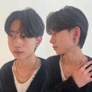 メンズ ダン/メンズ/ 顔周り×透明感カラーのヘアスタイル