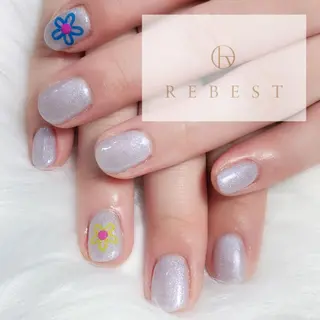 ネイル ❤️💛🩵京橋 痛ネイル⭐️3Dのネイルデザイン