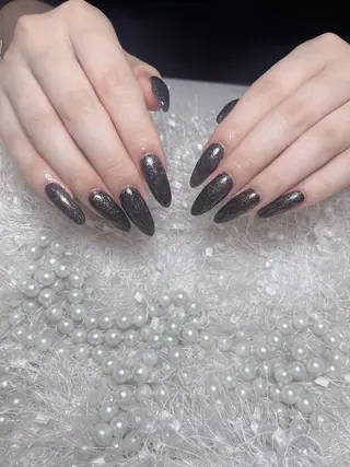 ネイル Shis_🦄shi 韓国風キラキラネイルのネイルデザイン