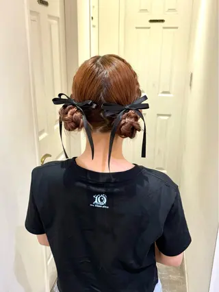 ヘアアレンジ ハイトーンカラー/ 長さだし🐇きょうかのヘアスタイル