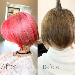 ショート 🍀ケアブリーチ カラー🍀坂井のヘアスタイル