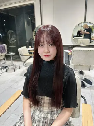 ロング カラー Wisteria所属・美髪特化✨ 伊織✨縮毛矯正✨のヘアスタイル