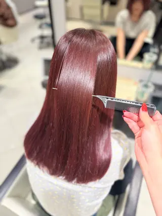 カラー Harris 表参道・外苑前・青山 表参道本店所属・艶カラー/ハイトーン /アレンジ/meiのヘアスタイル