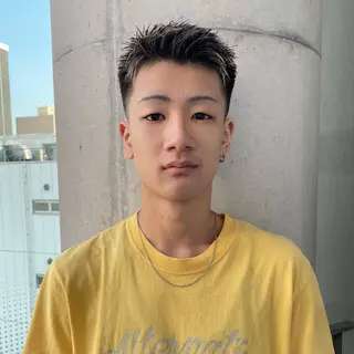 ショート カラー メンズ ⚾️横浜メンズカット 阿部龍馬🍺🍔のヘアスタイル