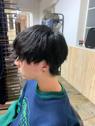 ショート メンズ フェードカット/メン ズパーマ/森巧真のヘアスタイル