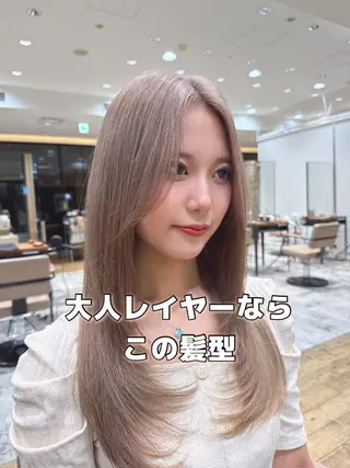 ロング カラー 必ず似合わせます/ レイヤー/石戸谷海斗のヘアスタイル