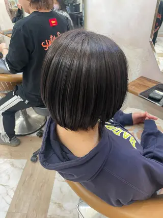 ショート 縮毛矯正/艶カラー 笠原康平のヘアスタイル