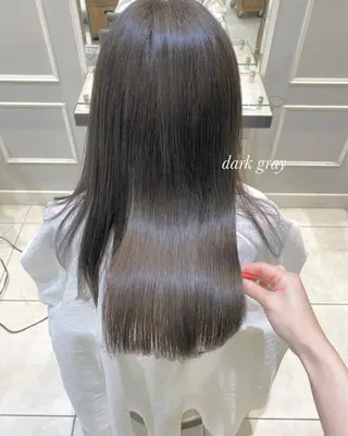 ロング 似合わせ艶髪カラー ❤️ハダユミのヘアスタイル