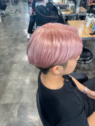 ショート カラー メンズ ハイトーン 横浜💞ミオのヘアスタイル