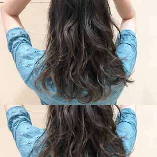 ロング カラー ショート/ボブ/ 白髪ぼかし/しんやのヘアスタイル