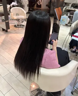 ロング 土田 アキナのヘアスタイル