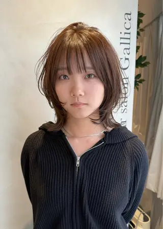 ミディアム パーマ/レイヤー /店長/YURAのヘアスタイル