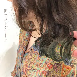 ミディアム カラー ボブ/パーマ 古家 佑真のヘアスタイル