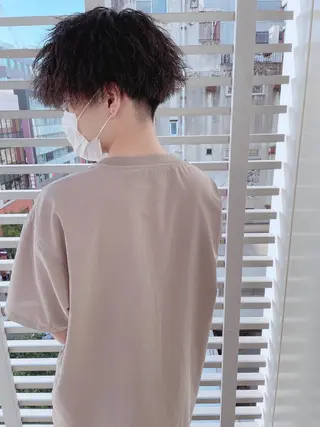 ショート パーマ ヘアアレンジ メンズ メンズZina代表 田端 麗治のヘアスタイル