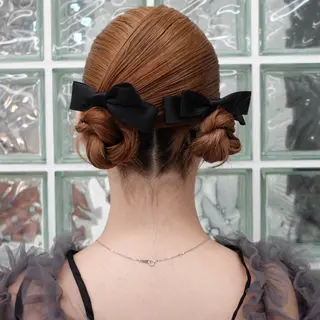 ミディアム ヘアアレンジ 🌐サトウ リョウ🌐のヘアスタイル