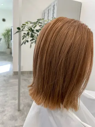 ミディアム 🍀ケアブリーチ🍀 木下 心のヘアスタイル