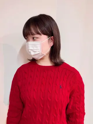 カラー ⚪️ニュアンスカラー ⚪️ハイトーン　マユのヘアスタイル