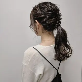 ロング ヘアアレンジ カラー PRIVATE SALON EYES所属・EYES リアのマツエク・マツパデザイン