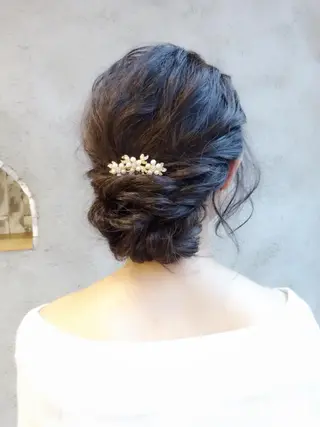 ロング ヘアアレンジ EMANON天神所属・Hitomi Ezakiのヘアスタイル