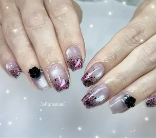ネイル Purasia高橋✧ マグ/ワンホン/地雷のネイルデザイン