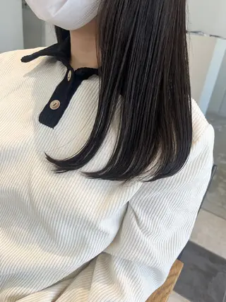 セミロング ノノカ /京都美容室のヘアスタイル