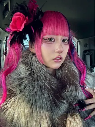 セミロング カラー 名古屋／デザイン／ ブリーチ/松井亮磨のヘアスタイル