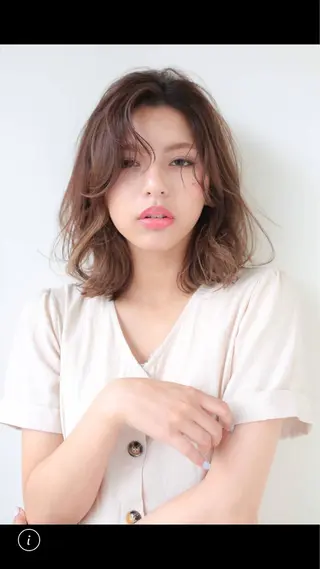 ミディアム パーマ 髪質改善ケア特化 石田のヘアスタイル