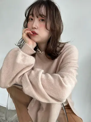 ミディアム テトネ タカシのヘアスタイル