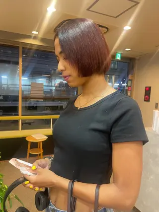 ショート カラー 髪質改善/Bloss om🌷高橋沙衣のヘアスタイル