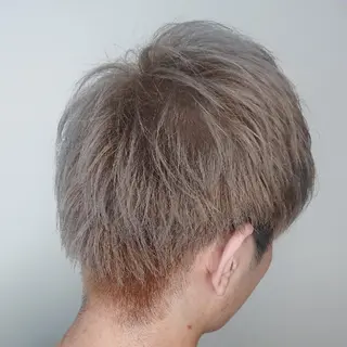 カラー パーマ ヘアアレンジ メンズ ブリーチ/ヘアケア/ 艶髪/イギチハルのヘアスタイル