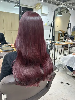 ロング I S所属・🌿透明感カラー‪ 縮毛矯正✨かずきのヘアスタイル