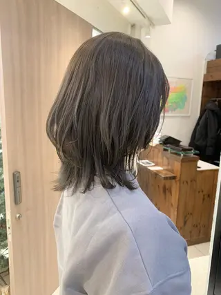 ミディアム カラー 似合わせカラー/艶 髪質改善/ヨシザキのヘアスタイル