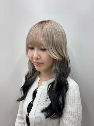 セミロング カラー 中津/トレンドカラー /美馬本紅亜のヘアスタイル