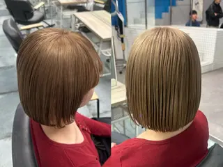 ミディアム カラー eyelist : shiho.:*☆のヘアスタイル